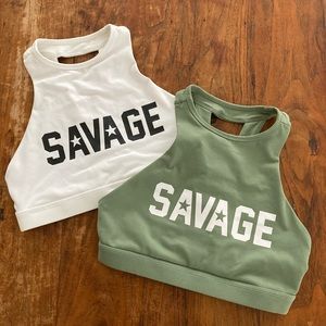 [SAVAGE BARBELL] High-neck Sports Bras
